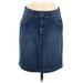 Old Navy Denim Skirt: Blue Print Bottoms - Women's Size 8