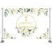 First Holy Communion Backdrops Newborn Baptism God Bless Baby Party Decor Buttercup leaves Gold Birthday Background