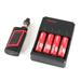 Smart Digital Intelligent 4 Slots Battery Charger Lithium Li-ion NiCd NiMh AA AAA 10440 18650 Charger Battery