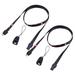 2pcs Mobile Phone Lanyard with Ruler Creative USB Cable Portable Data Line Phone Accessories (Type-c Long Type Black)