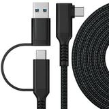 Oneshit Cable&Charger On Clearance 5M USB And Type-C 2 In 1 Charge Cable For 2 Link USB 3.1 Gen 1 Quick Data Transfer Charging Cable For 2 Accessories