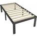 Popular Twin XL Bed Frame 14 Inch High 3 Inches Wide Wood Slats with 2500 Pounds Support for Foam Mattress Heavy Duty Patform Easy Assembly Noise Free