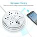 Power Strip 900J Surge Protector Retractable Portable for Travel/Home 5 Outlet
