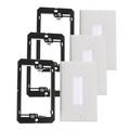 3 Pcs Panel Wall Panels 1 Gang Mounting Stand Cable Bracket Device Single Holder Low Voltage