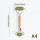 Home Jade Massage Roller Wooden Handle Jade Handle Barbed Roller Xiuyan Facial Massage Stick Facial Massage Roller Jade Roller