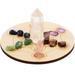 Crystal Pillar Ornament Divination Supplies The Zen Decor Board Home Prop Stone Yoga Wood