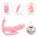 Vibrant wearable invisible P - nt Ã¬ es clitoral stimulation toy USB wireless rechargeable stick massager waterproof and powerful massaging objects sex bullets beautiful women Wearable Remote Co