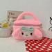 Sanrio Plush Cosmetic Bag Cute My Melody Cinnamoroll Hello Kitty Kulomi Cartoon Handbag Wholesale Birthday Gifts for Kids Girls