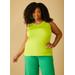 Plus Size Stretch Knit Basic Tank