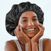 Shower Cap for Men and Women with Box Braid Locs Long Curly Hair to Prevent Frizz