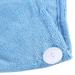 Vobor 6 Colors Bath Towel Women Soft Spa Bath Body Wrap Set Towel Bathrobe With Fast Dry Hair Drying Cap(Blue)