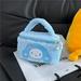 Sanrio Plush Cosmetic Bag Cute My Melody Cinnamoroll Hello Kitty Kulomi Cartoon Handbag Wholesale Birthday Gifts for Kids Girls