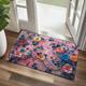 Vintage peinture fleurs paillasson tapis de sol tapis lavables tapis de cuisine antidérapant résistant à l'huile tapis intérieur extérieur tapis chambre décor salle de bain tapis d'entrée