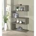 A&J Homes Studio Geometric Bookcase Wood/Glass in Gray | 63.5 H x 35.1 W x 15.9 D in | Wayfair C-80WF2340