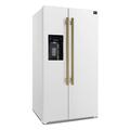 Forno 36" 20 Cubic Feet Side By Side Refrigerator w/ External Water & Ice Dispenser in White | 70.08 H x 35.9 W x 29.76 D in | Wayfair