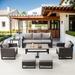 Latitude Run® Kapisa 7 Piece Rattan Sofa Seating Group w/ Cushions in Gray | 30 H x 74 W x 31 D in | Outdoor Furniture | Wayfair