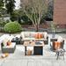 Latitude Run® Quinte 5 - Person Outdoor Seating Group w/ Cushions, Rattan in Gray | 31.49 H x 83.85 W x 29.52 D in | Wayfair