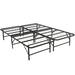 Alwyn Home Bothwell 15-inch Metal Bed Frame Platform Metal in Black | 3.7 H x 37.8 W x 39.3 D in | Wayfair 63C48DEAC1AA4AC096F66157CC37AE1F