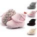 Newborn Infant Baby Girls Boys Warm Fleece Winter Booties First Walkers Slippers Shoes