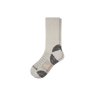 Women's Hiking Performance Calf Socks - Oatmeal - Large - Cotton Blend - Bombas