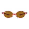 Ray-Ban , Pink/Brown Sunglasses for Kids ,Pink female, Sizes: 41 MM