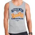 Sooty Christmas Have A Sooty Christmas Blue Banner Design Men's Vest Heather Grey XX-Large