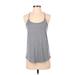 Under Armour Tank Top Gray Color Block Scoop Neck Tops - Women's Size X-Small