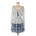 Playa Lucila Casual Dress - Mini: Blue Dresses - Women's Size Small