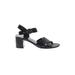 VANELi Heels: Black Print Shoes - Women's Size 8 1/2 - Open Toe