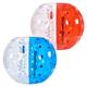 VEVOR Aufblasbarer Bump Ball Bumper Stoßball 2 STK. 1,5 m x 1,2 m, Menschlicher Kollisionsball, PVC-Körperblasen-Bounce-Ball für Outdoor-Aktivitäten, Rot + Blau + Transparent Aufblasbar Bumper Ball