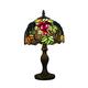 Tokira Small Tiffany Style Table Lamps for Living Room, 8 Inch Grape Tiffany Lamp for Lounge, Pastoral Stained Glass Night Lights Christmas for Kids