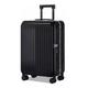 PASPRT Carry On Luggage Suitcases Carry On Luggage Aluminum Frame Front Cover Luggage Removable Side Bags Suitcases Large Capacity Travel Luggage (Black 41.5 * 27 * 59CM)