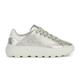 Geox Women's D SPHERICA EC4.1 C Sneaker, Gold/Optic White, 7 UK