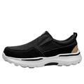 Slip-on Shoes Mens Casual Slip on Shoes Moccasin Shoes for Men Wide fit Shoes for Men Men's Shoes Hiking Shoes Walking Shoes Lightweight Anti Slip Outdoor Walking Shoes,Black,41/255mm