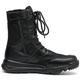 GeRRiT Durable Work Boots for Men, Lace Up Rapid Response Boots for Men, Combat Hiking Boots Men, Side Zipper Leather Military Boots (Color : Black, Size : 5.5 UK)
