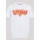 Kurzarmshirt F4NT4STIC "Kinder Superman My Hero -BLK with Kids Basic Tee" Gr. 122/128, weiß (white) Jungen Shirts T-Shirts