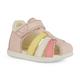 Lauflernschuh GEOX "B SANDAL MACCHIA" Gr. 25, bunt (rosa, multi) Kinder Schuhe Lauflernschuhe