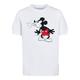 Kurzarmshirt F4NT4STIC "Kinder Disney Mickey-Mouse-Tongue with Kids Basic Tee" Gr. 110/116, weiß (white) Mädchen Shirts T-Shirts