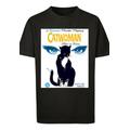 Kurzarmshirt F4NT4STIC "Kinder Batman Catwoman When In Rome with Kids Basic Tee" Gr. 110/116, schwarz (black) Jungen Shirts T-Shirts