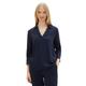 Langarmshirt TOM TAILOR Gr. XS, blau (sky captain blue) Damen Shirts V-Shirts