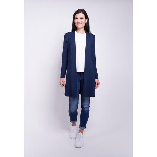 Cardigan SEIDEL MODEN Gr. 36, blau (navy) Damen Strickjacken MADE IN GERMANY