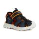 Sandale GEOX "J SANDAL AIRADYUM BO" Gr. 36, blau (navy, orange) Kinder Schuhe