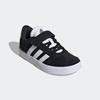 Sneaker ADIDAS SPORTSWEAR "VL COURT 3.0", Gr. 32, schwarz-weiß (core schwarz, cloud weiß, core schwarz), Leder, Synthetik, sportlich, Schuhe, inspiriert vom Design des adidas samba