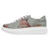 Plateausneaker DOGO "Myra Run Little Fox Damen Sneaker / Female", Damen, Gr. 39, Normalschaft, grün, Lederimitat, Schuhe, Vegan