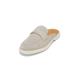 Sabot MARC O'POLO "aus Velours-Ziegenleder" Gr. 43, beige Damen Schuhe Pantoletten