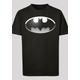 Kurzarmshirt F4NT4STIC "F4NT4STIC Kinder Batman Spot Logo with Kids Basic Tee" Gr. 146/152, schwarz (black) Jungen Shirts T-Shirts