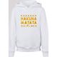 Hoodie F4NT4STIC "Kinder The Lion King Hakuna Matata with Basic Kids Hoody" Gr. 134/140, weiß (white) Jungen Sweatshirts Sweatshirt