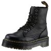 Schnürboots DR. MARTENS "Jadon", Damen, Gr. 38, schwarz, Leder, modisch, Schuhe, Festival, Plateauboots, Stiefelette mit typischer Ziernaht, Topseller