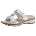 Pantolette ARA "HAWAII" Gr. 41, beige (creme metallic) Damen Schuhe Pantoletten