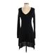 Bebe Casual Dress - Sweater Dress: Black Dresses - Women's Size Small